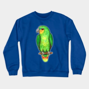 Orange winged amazon parrot Crewneck Sweatshirt